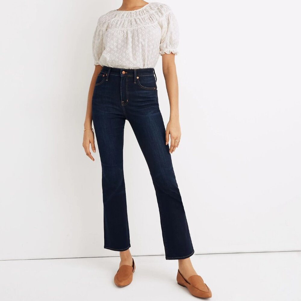 Madewell Curvy Cali Demi-Boot Jeans in Larkspur Wash: TENCEL™ Denim Sz 29